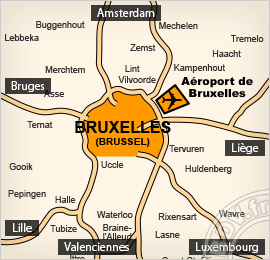 Plan de l'aéroport de Bruxelles