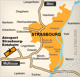 Plan de l'aéroport de Strasbourg