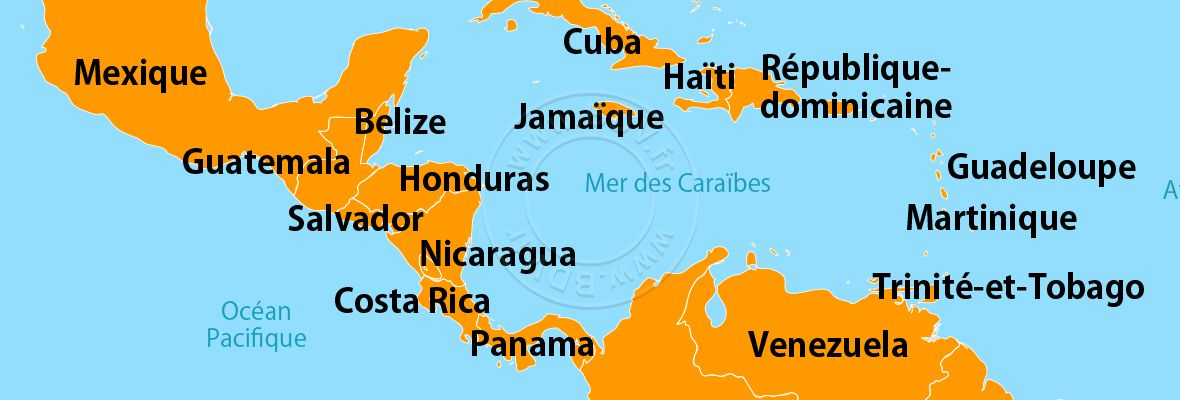 Continent Antilles Caraïbes