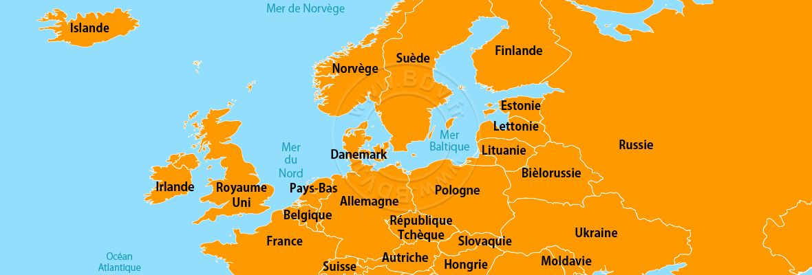 Continent Europe du Nord